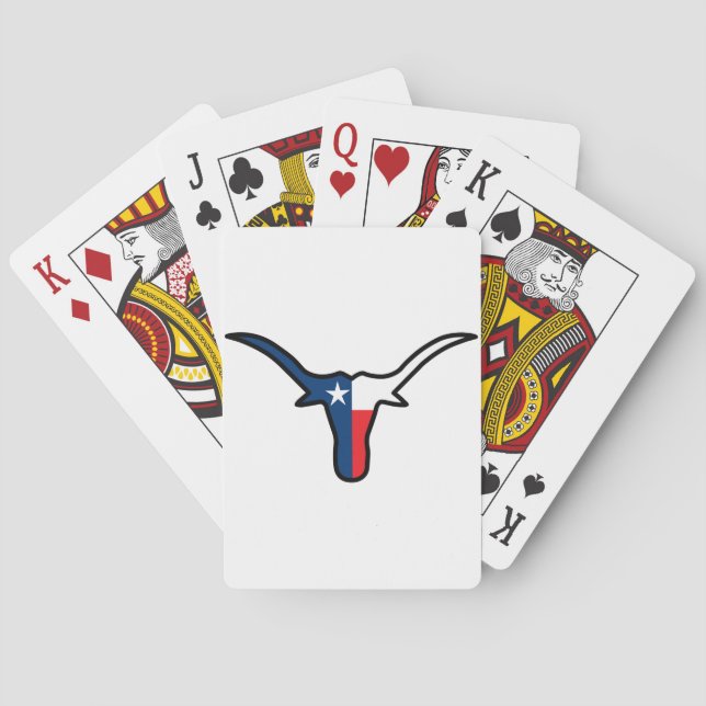 Baralho Texas Flag Longhorn (Verso)