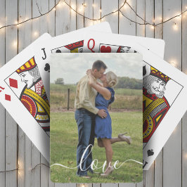 Baralho Texto de Amor Fotográfico Personalizado Sobreposiç