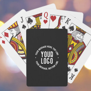 Baralho Texto Personalizável & Seu Logotipo ou Imagem Carr