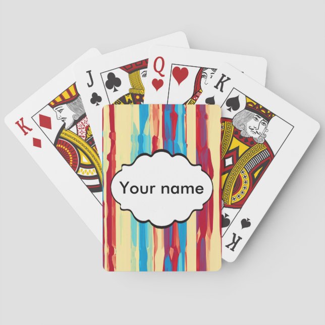 Baralho Textura de aquarelas (Verso)