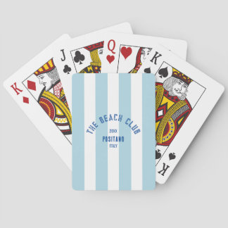 Baralho The Beach Club Crest Blue Cabana Stripe