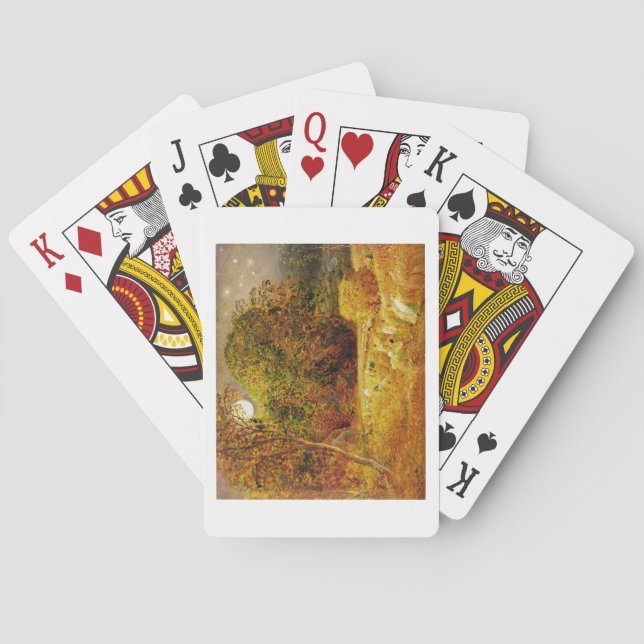 Baralho The Harvest Moon, 1833 (óleo em papel colocado no  (Verso)