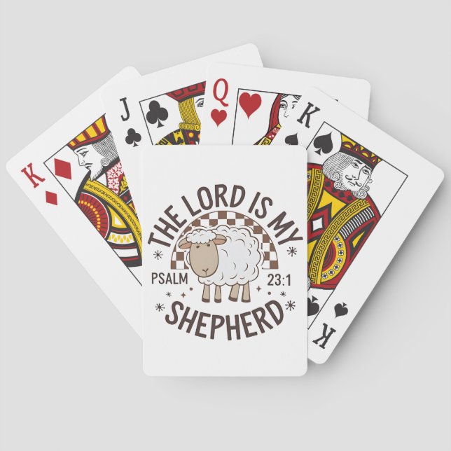 Baralho The Lord is my shepherd Jesus Thanksgiving (Verso)