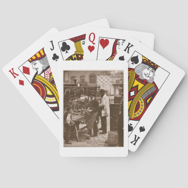 Baralho The Street Locksmith, de 'Street Life in London' (Verso)