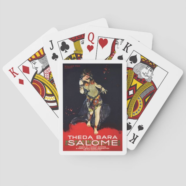 Baralho Theda Bara em Salome (Verso)