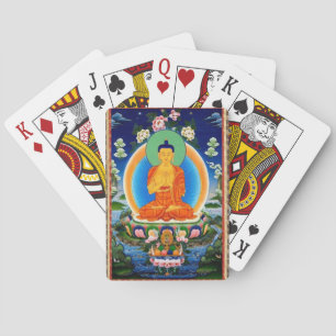 Baralho Tibetano Thangka Prabhutaratna Buda