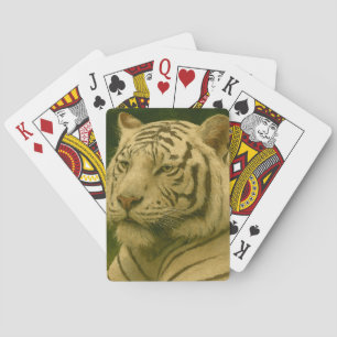 Baralho Tigre Branco Descendo em Woodland Shade