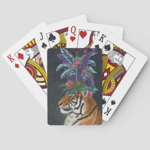 Baralho Tigre com o headpaper tropical