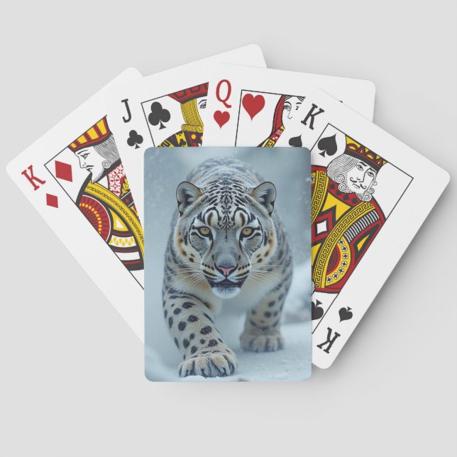 Baralho Tigre de Neve  (Verso)
