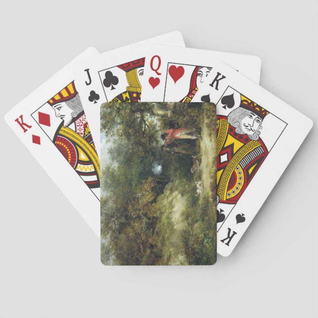 Baralho Tiro do faisão (óleo em canvas) 3 (Verso)