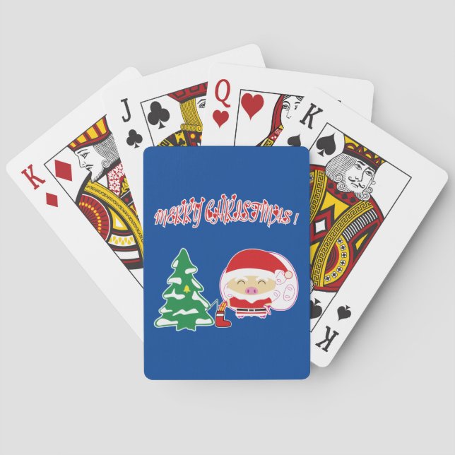 Baralho toalhete de papel de árvore de Natal (Verso)