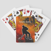 Tocador de hóquei Silhouette - Personalização colo