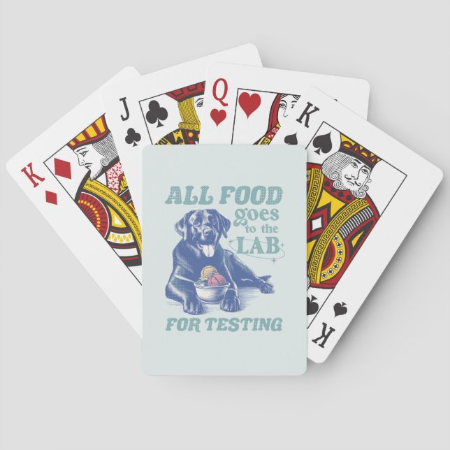 Baralho Toda a Comida vai para o laboratório preto para o  (Verso)