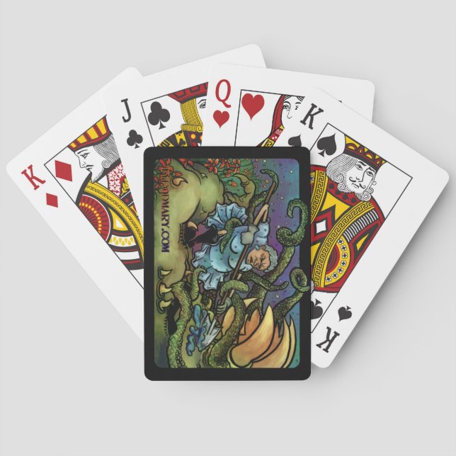 Baralho Todos os cartões de jogo crescentes das coisas (Verso)