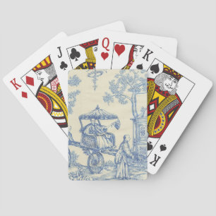 Baralho Toile - azul & branco