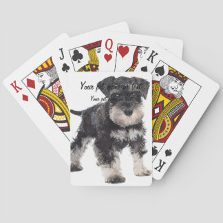 Baralho Too Cute Puppy Miniature Schnauzer Dog
