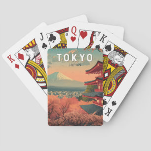 Baralho Tóquio Japão Viagem Arte Vintage