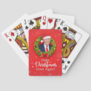 Baralho Torne o Natal Grande Novamente Trump MAGA presente