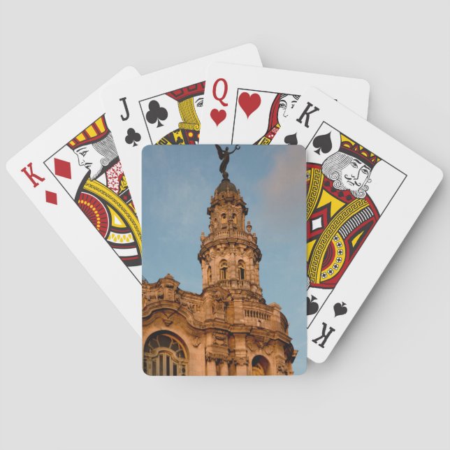 Baralho Torre de edifício antigo, Havana, Cuba (Verso)