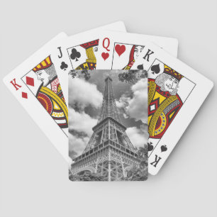 Baralho Torre Eiffel em preto e branco