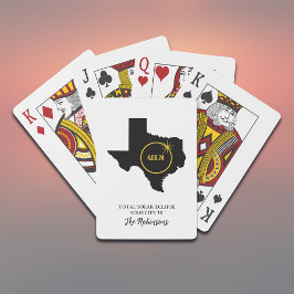 Baralho Total Solar Eclipse 2024 Custom Name, City Texas