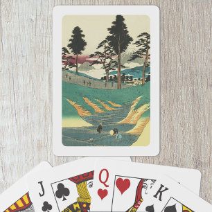Baralho Totsuka, Japão: Impressão de Bloco de Madeira Vi