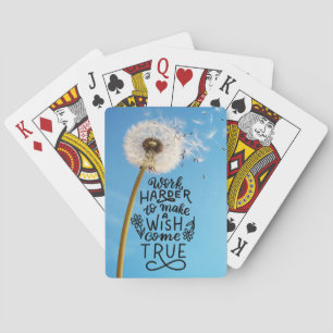 Baralho Trabalhe mais para tornar realidade um desejo
