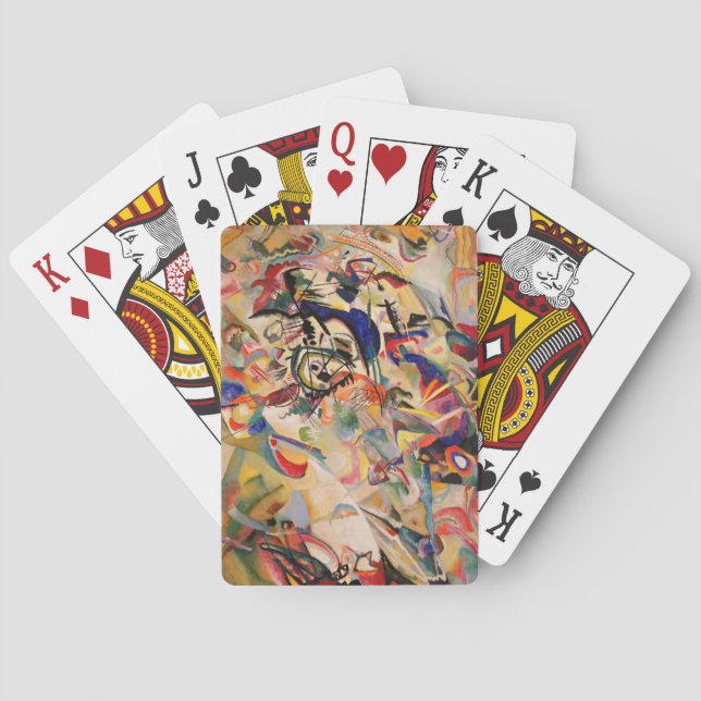 Baralho Trabalho de arte de pintura de Abstrato moderno Ka (Verso)