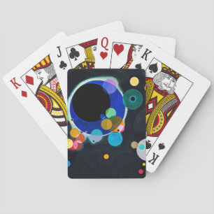 Baralho Trabalho de arte de Vários Círculos do Kandinsky