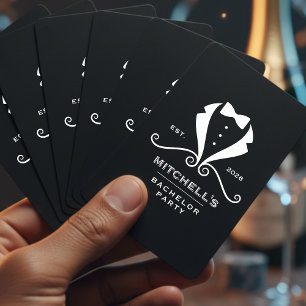 Baralho Traje de Smoking para Despedida de Solteiro Gravat