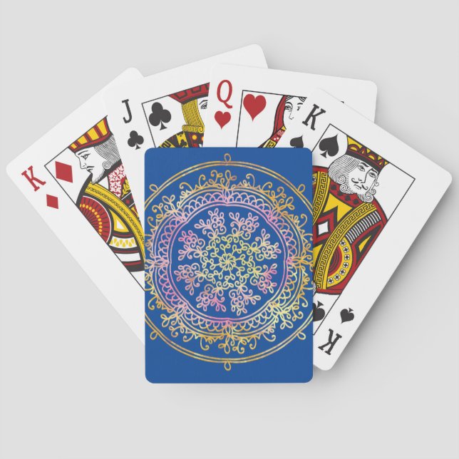 Baralho Travesseiro decorativo Mandala (Verso)
