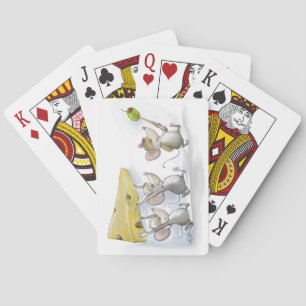 Baralho Trazendo os Queijos (com Azeitonas) Jogando cartas