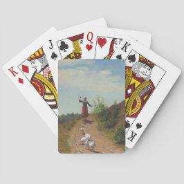 Baralho Trazendo para casa o bando de gansos (por Paul Pee