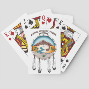 Baralho Tribo de Lipan Apache de cartões de jogo da