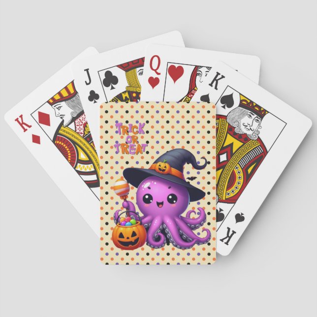 Baralho Trick or Treat Polvo Halloween  (Verso)