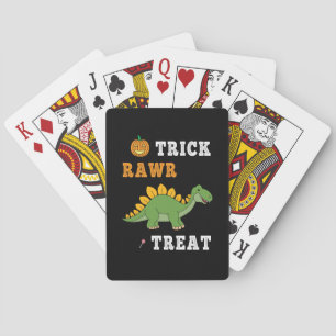 Baralho Trick Rawr Treat Cute Halloween Stegosaurus Dino