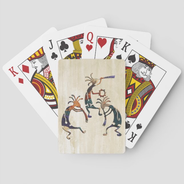 Baralho Trio músico KOKOPELLI + suas ideias (Verso)