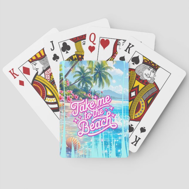 Baralho Tropical Leva-Me À Praia (Verso)