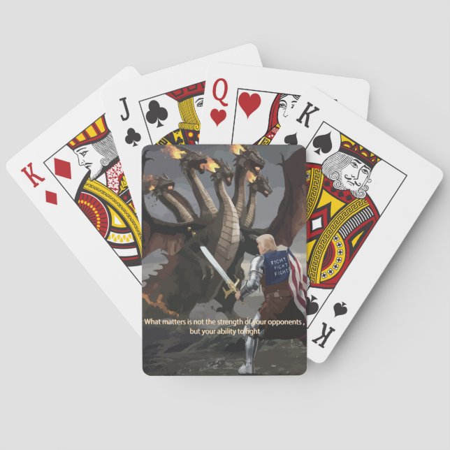 Baralho Trump the Knight Batts the Hydra Playing Cards (Verso)