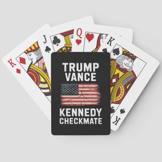 Baralho Trump Vance 2024 Trump Vance Kennedy Checkmate (Verso)