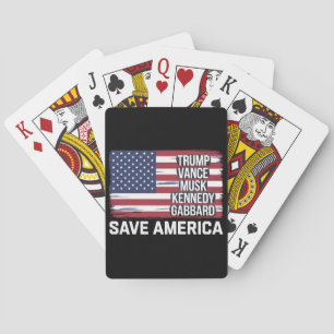 Baralho Trump Vance Musk Kennedy Gabbard 2024 Save America