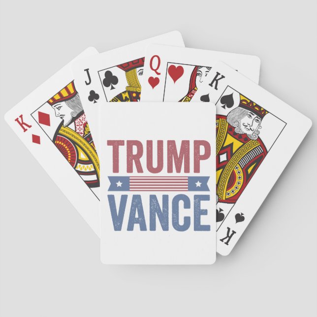 Baralho Trump Vance Republican American Election Gift (Verso)