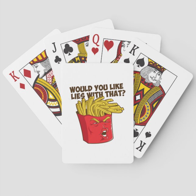 Baralho Trunfo engraçado das fritadas do trunfo (Verso)