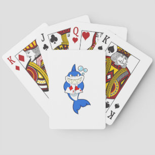 Baralho Tubarão no Poker com cartões Poker