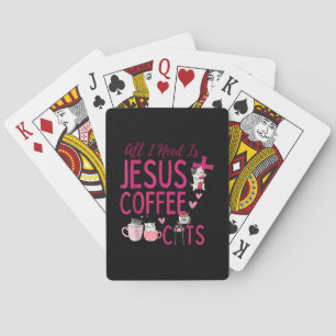 Baralho Tudo Que Preciso É Jesus, Café e Gatos Fu Cristão