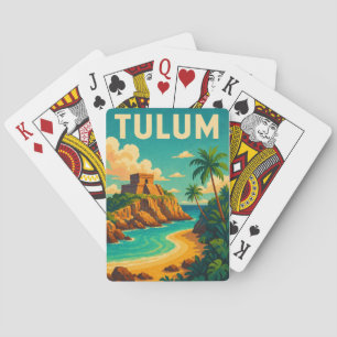 Baralho Tulum Mexico Viagens vintage Art
