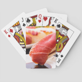 Baralho Tuna Nigiri Close-Up with Soy Dip