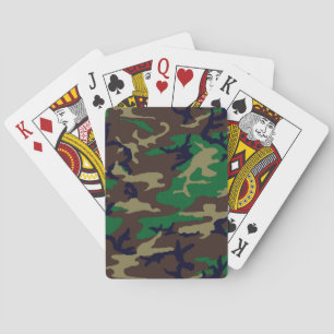 Baralho U.S. Camuflagem militar da floresta
