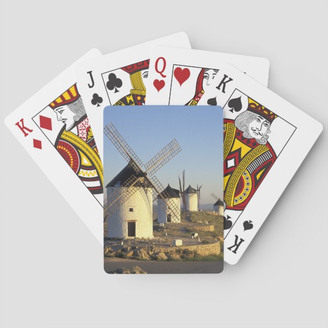 Baralho UE, Espanha, La Mancha, Consuegra. Moinhos de vent (Verso)