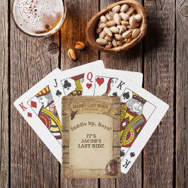 Baralho Último Rodeio do Noivo: Caubóis Montam, Rapazes